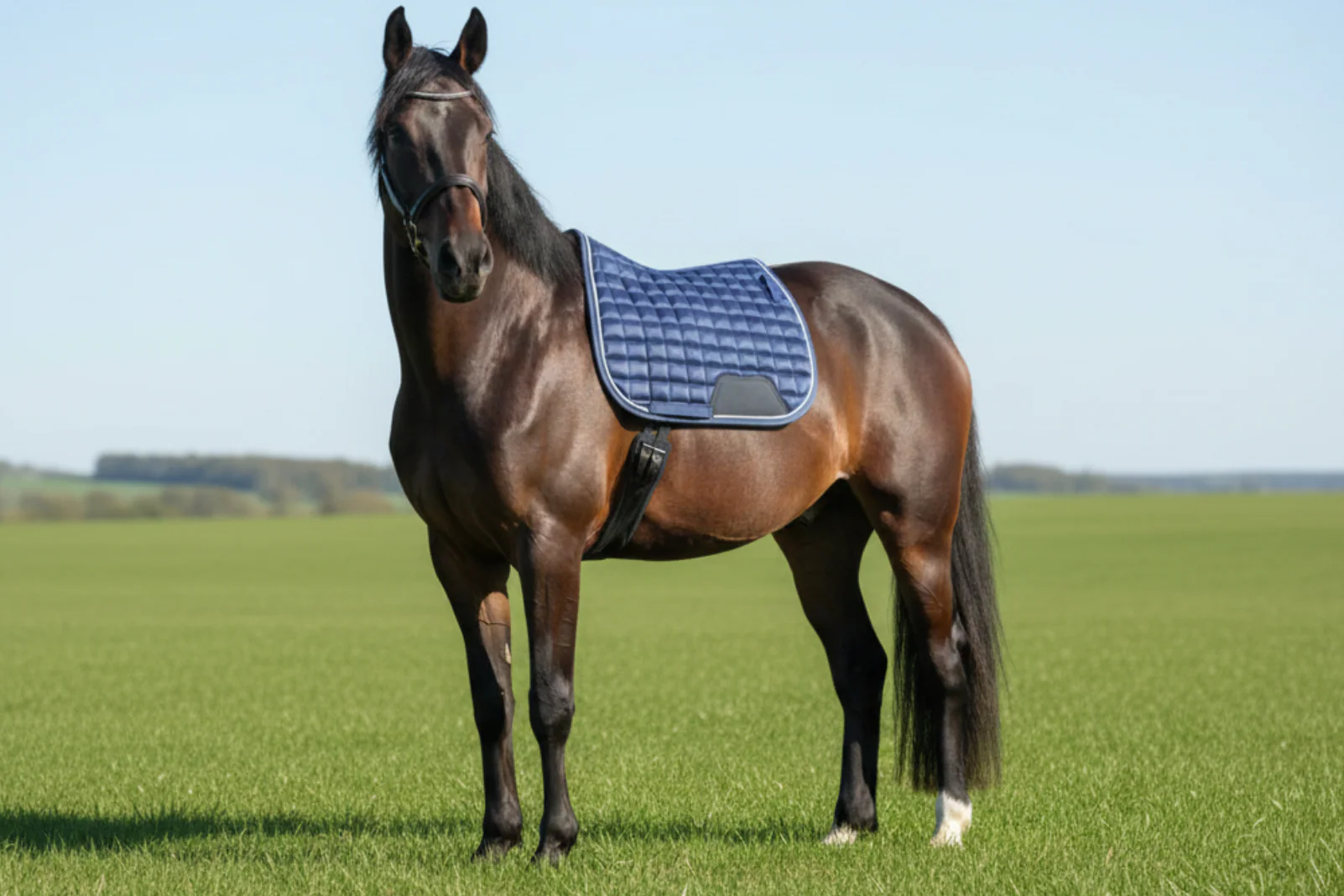 Blue Horse Saddle Pad  for Jumping - Image 4