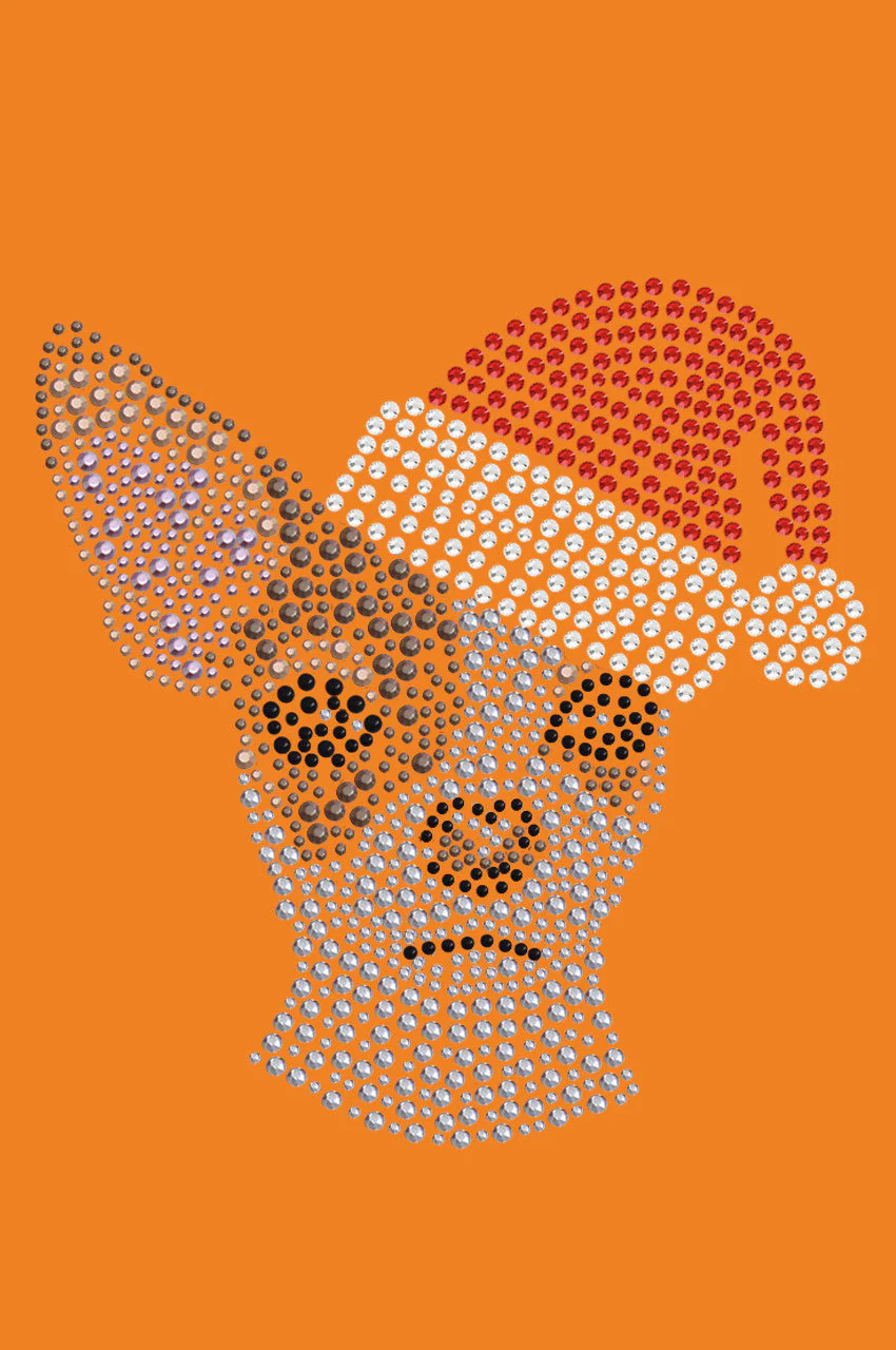 Chihuahua Face with Santa Hat - Bandana - Image 14