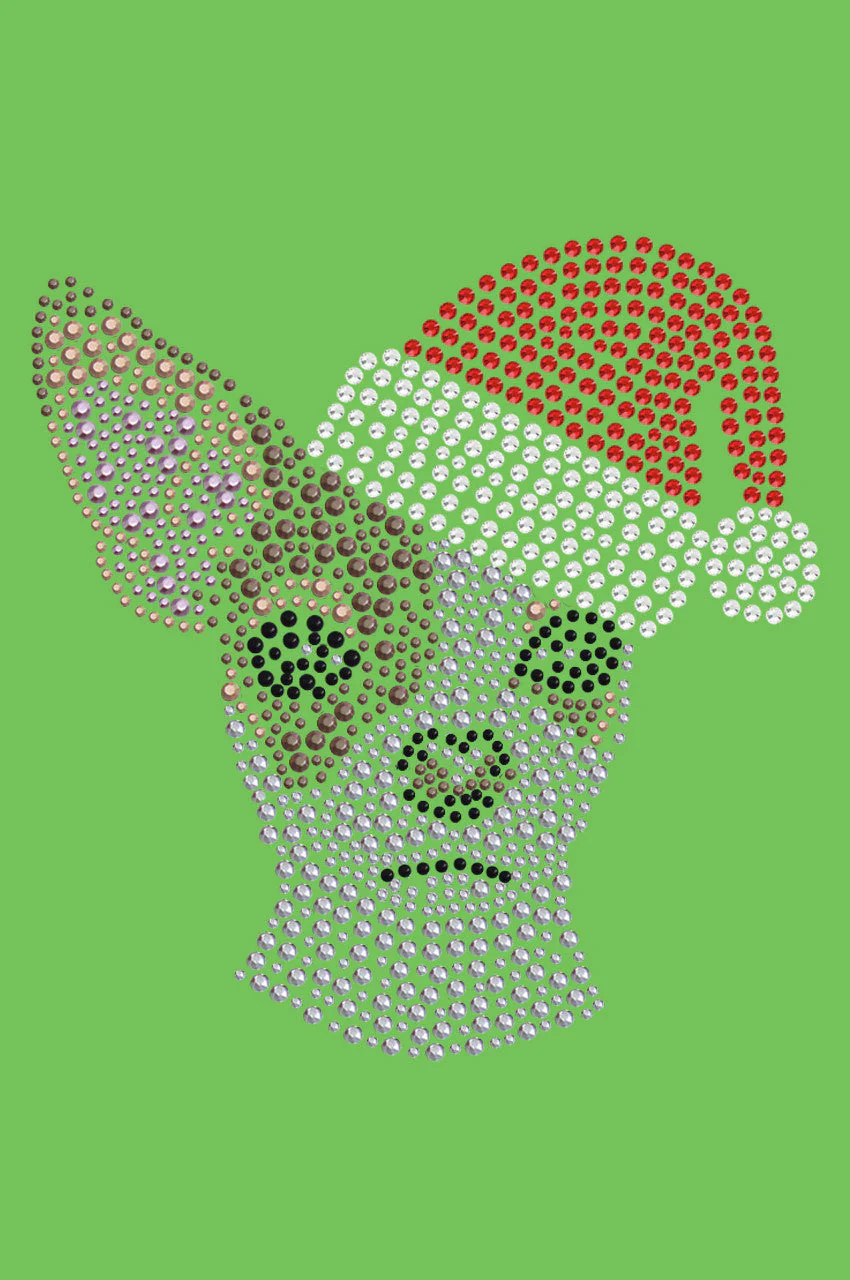 Chihuahua Face with Santa Hat - Bandana - Image 15