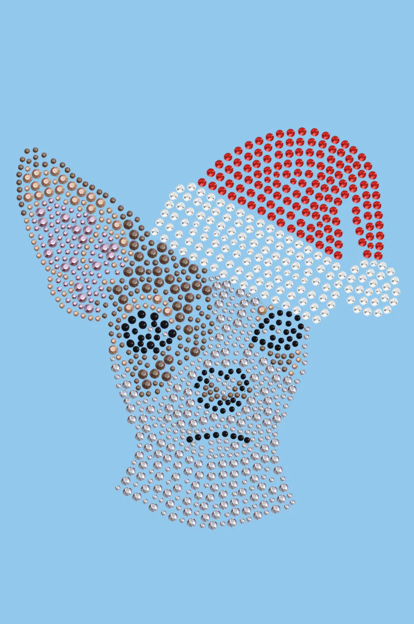 Chihuahua Face with Santa Hat - Bandana - Image 16