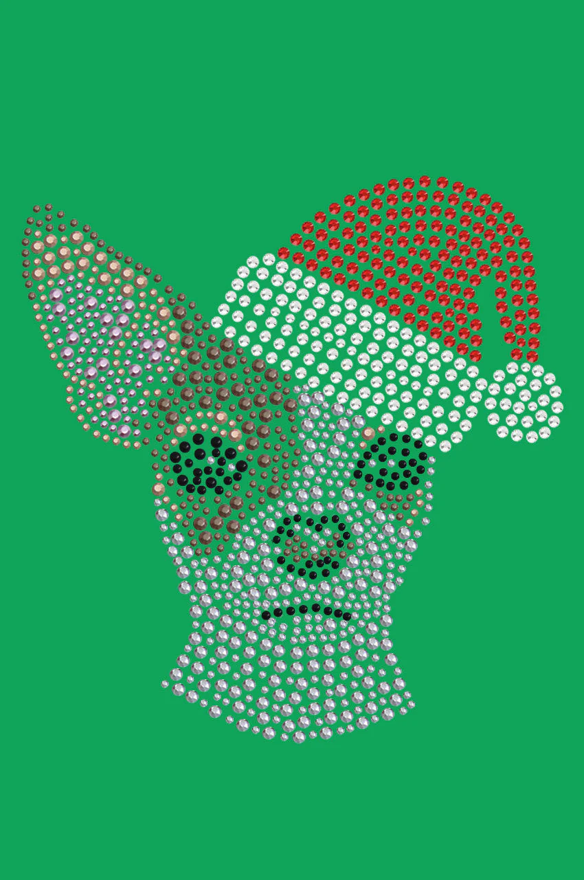 Chihuahua Face with Santa Hat - Bandana - Image 17