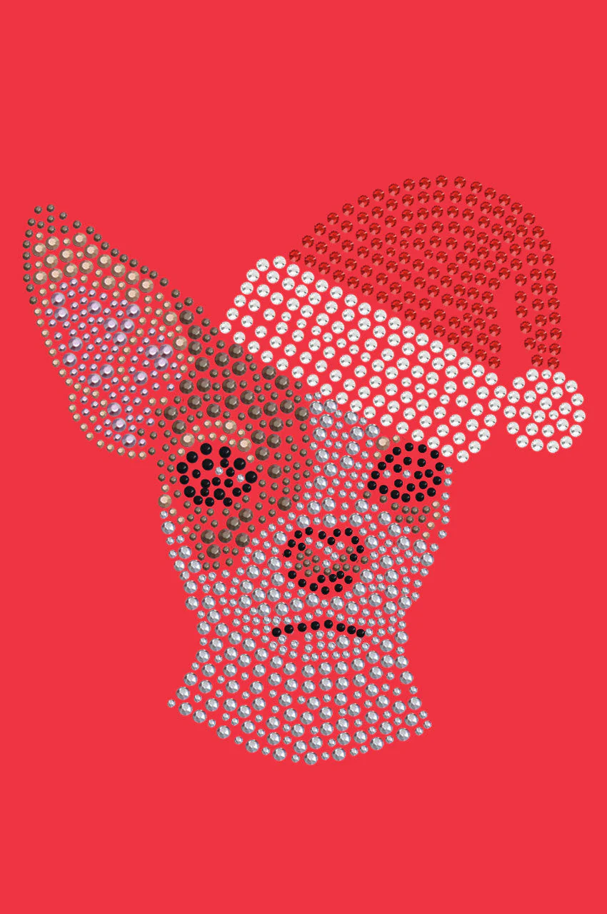 Chihuahua Face with Santa Hat - Bandana - Image 5