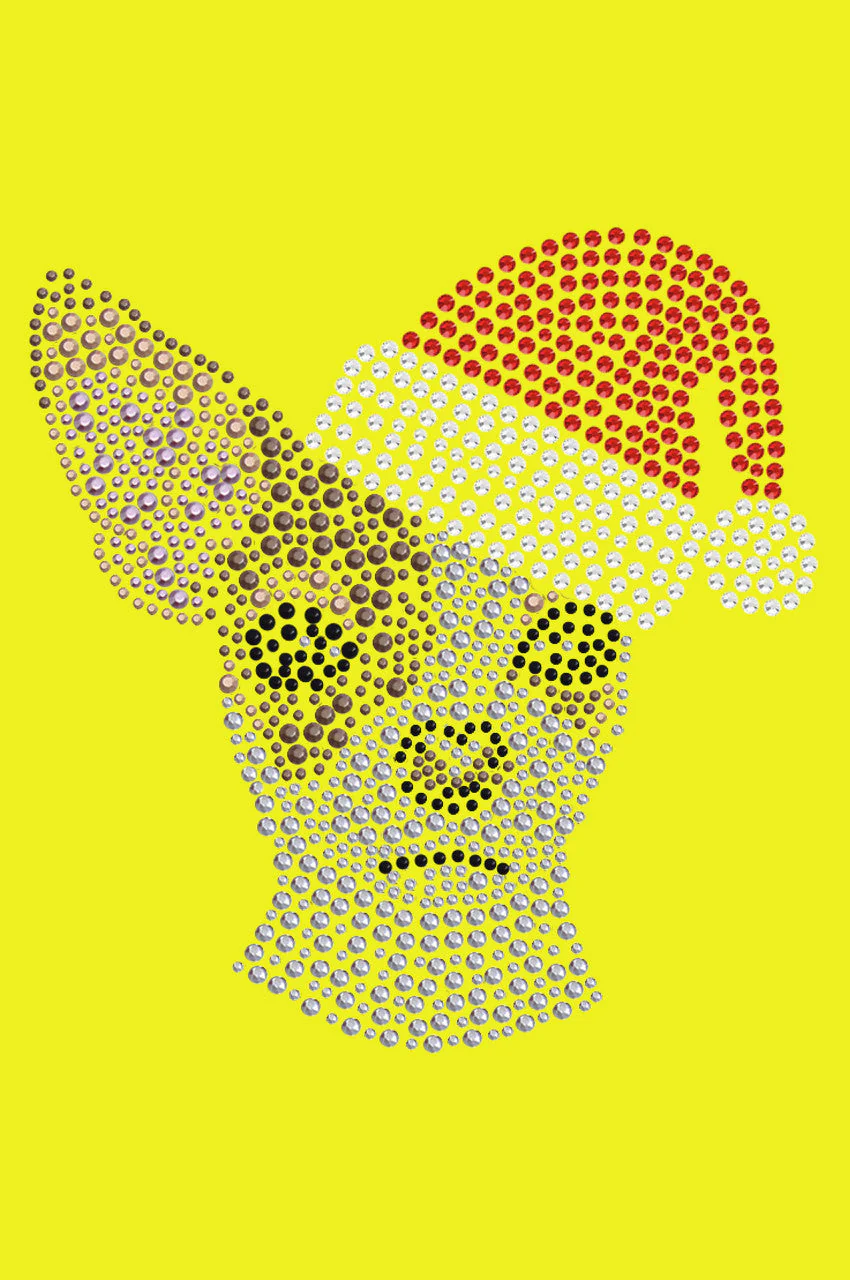 Chihuahua Face with Santa Hat - Bandana - Image 6