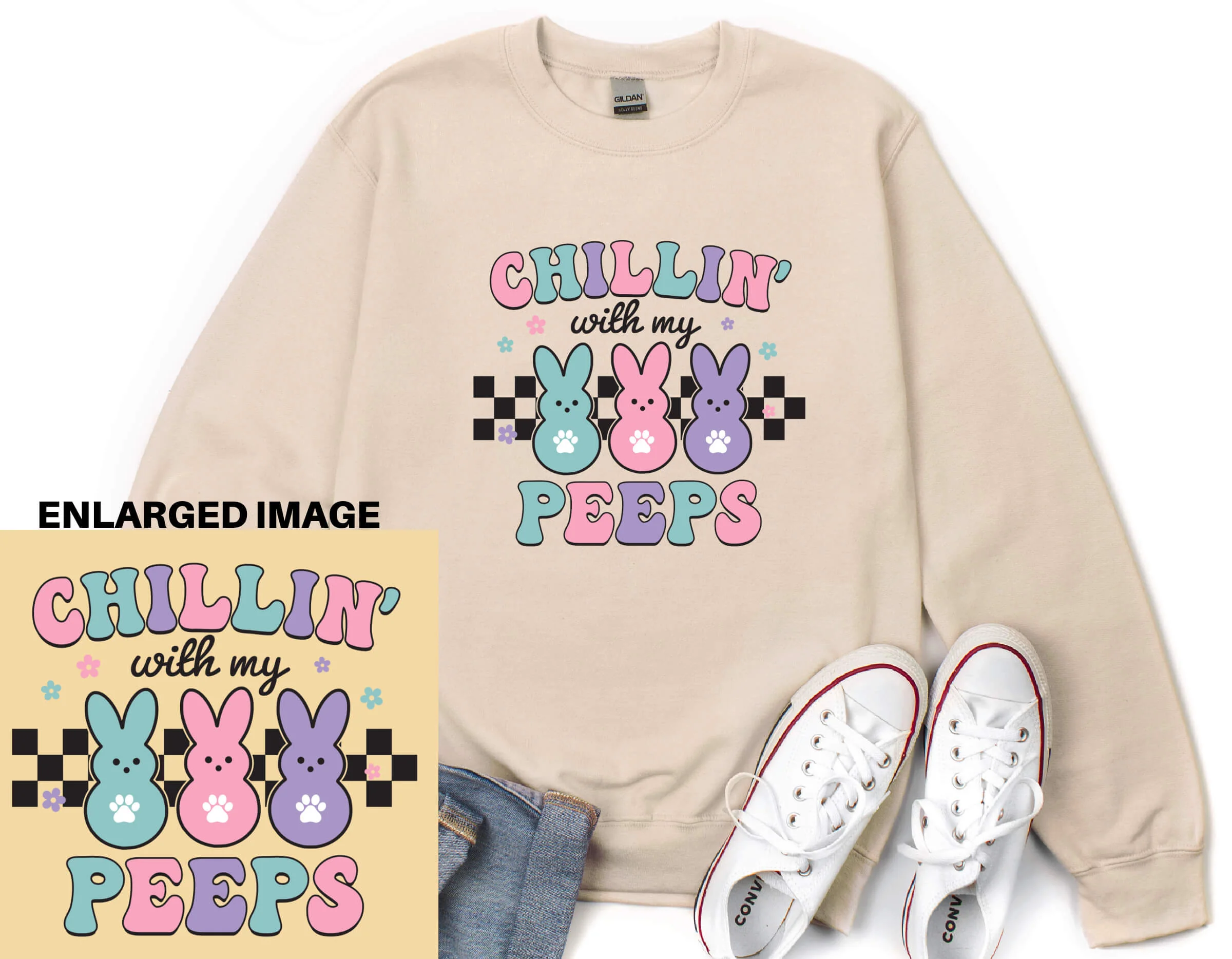 Chillin with My Peeps Sweatshirt - Image 3