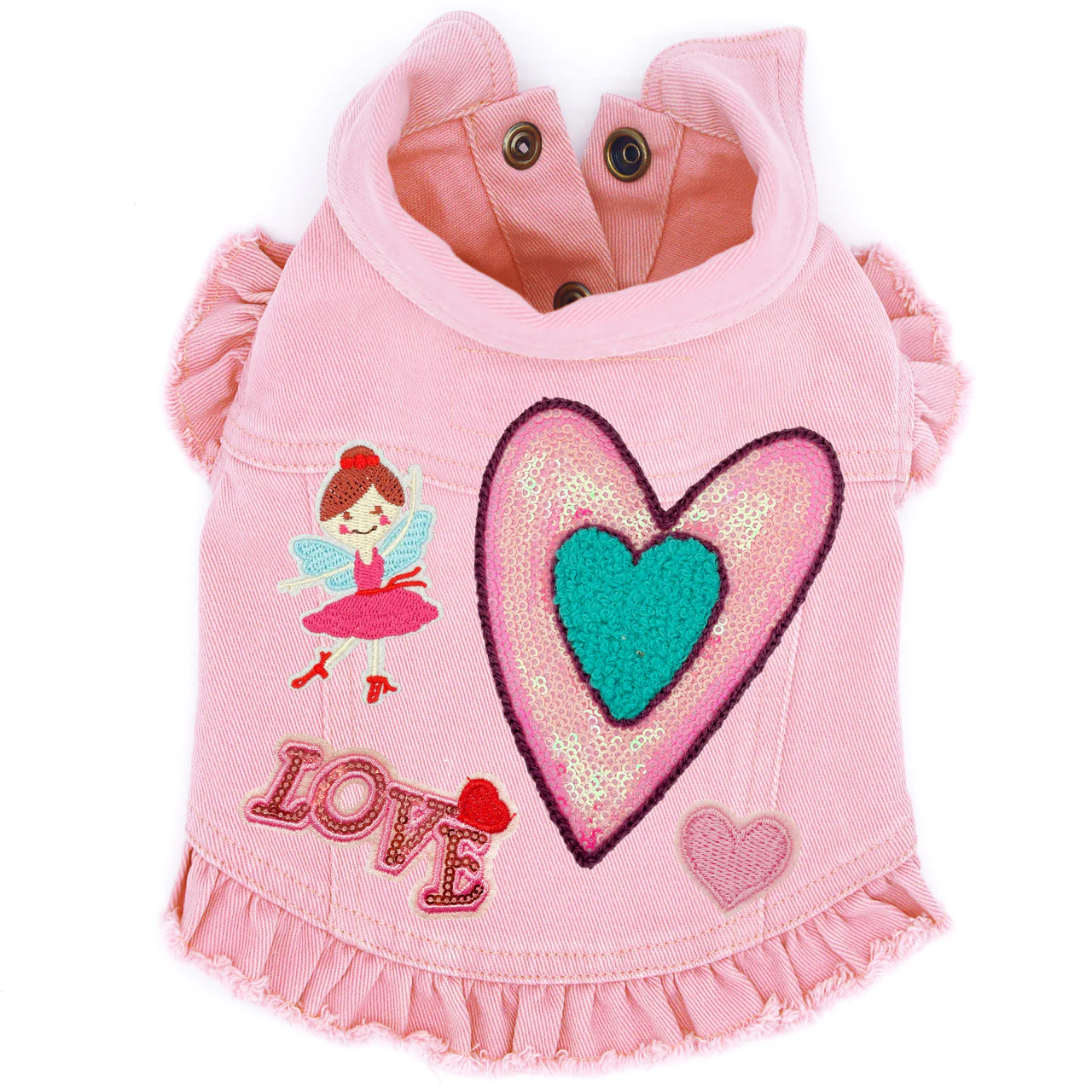 Dance the Night Away Denim Dog Jacket - Image 3