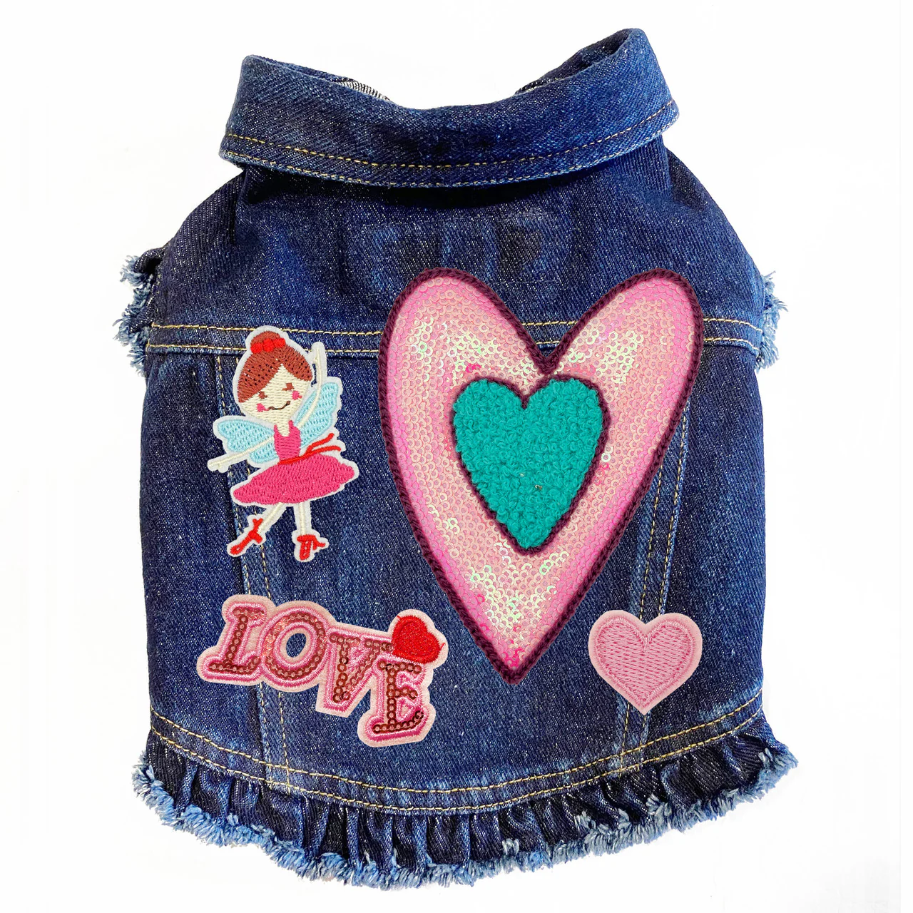 Dance the Night Away Denim Dog Jacket - Image 4