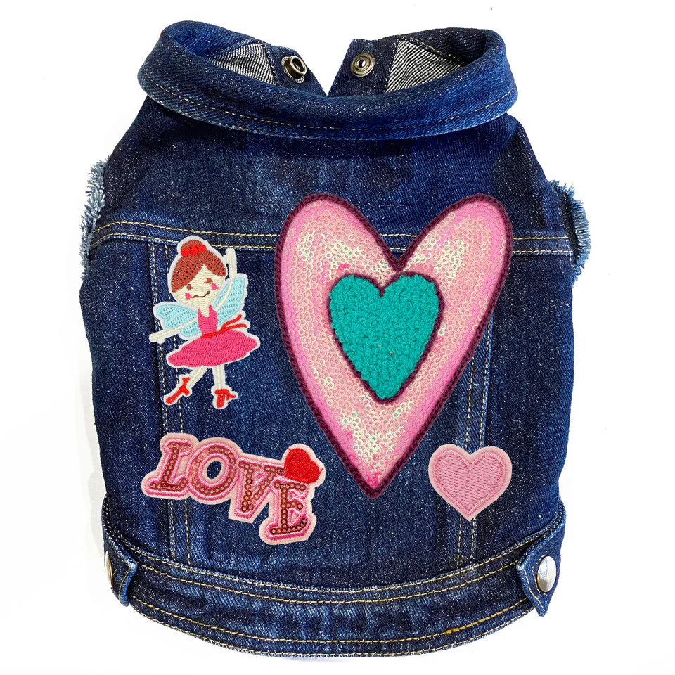 Dance the Night Away Denim Dog Jacket - Image 5