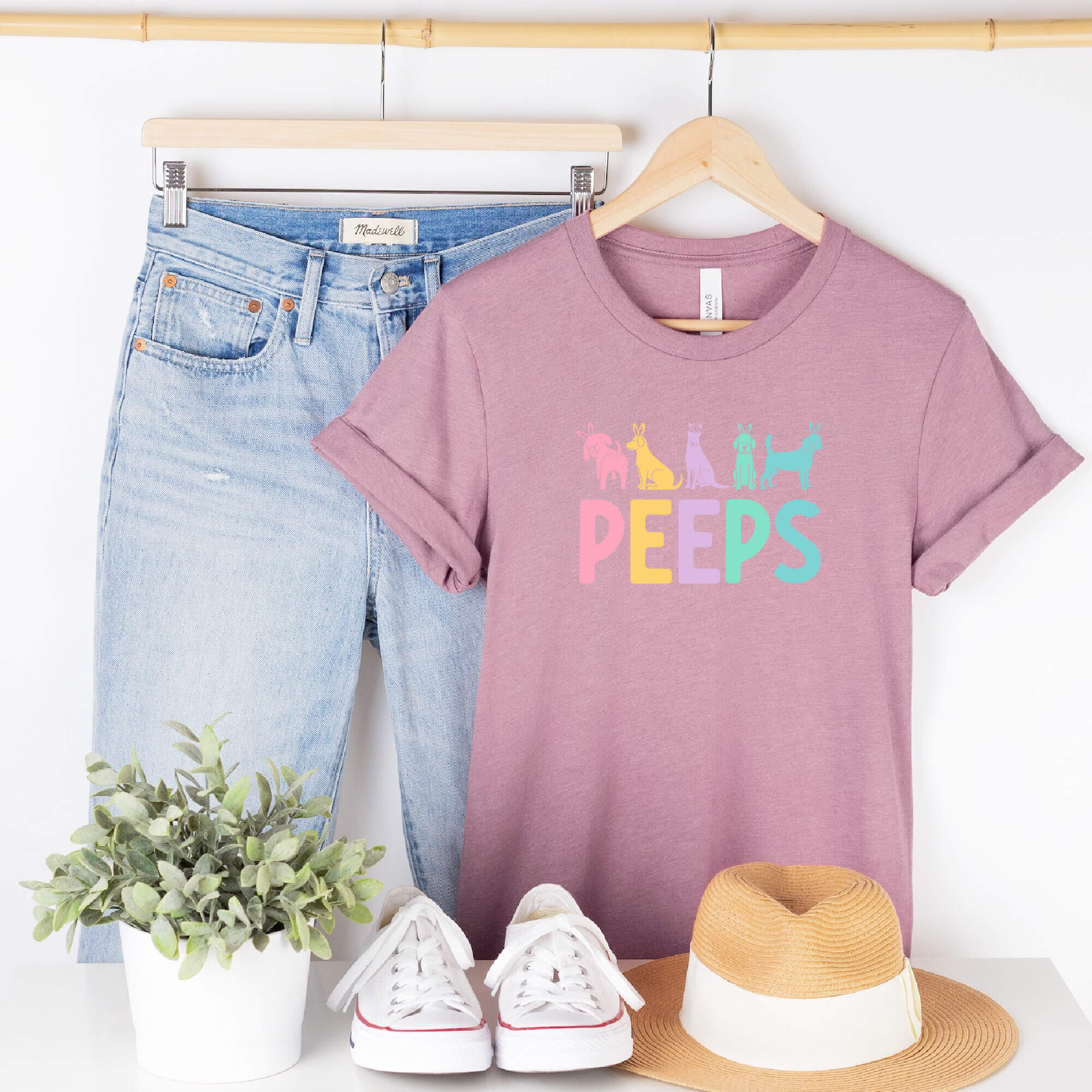 Easter Peeps Unisex T-Shirt | Fun Easter People Shirt | Human Dog Gear - Image 4