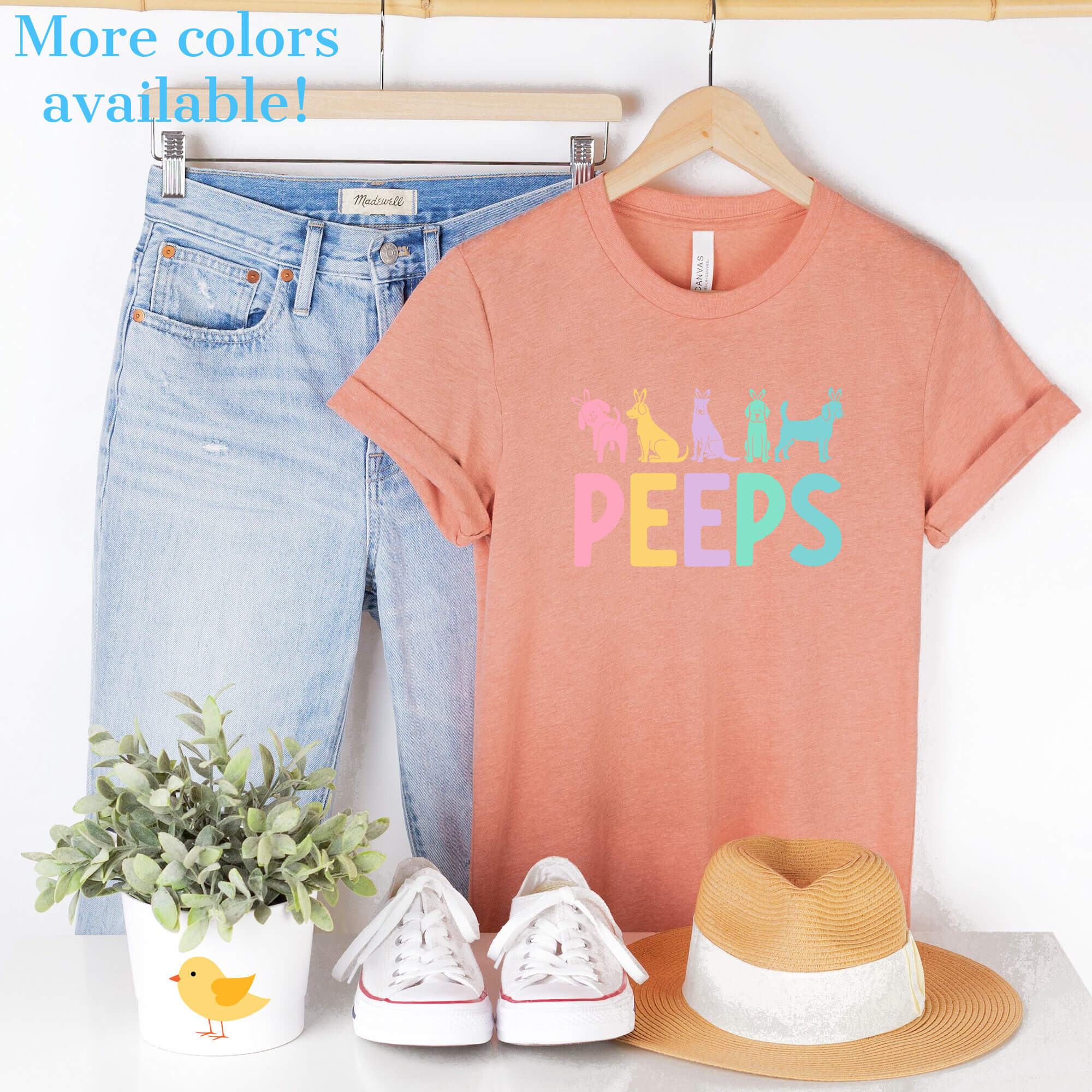 Easter Peeps Unisex T-Shirt | Fun Easter People Shirt | Human Dog Gear - Image 5