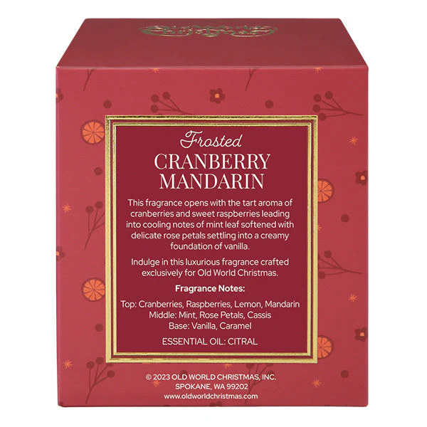 Frosted Cranberry Mandarin Candle - Image 9