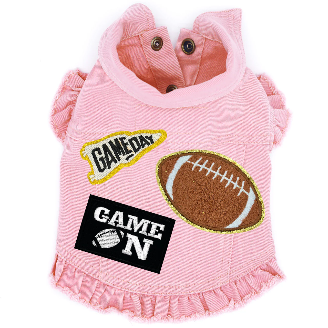 Game On Denim Dog Jacket - Image 4
