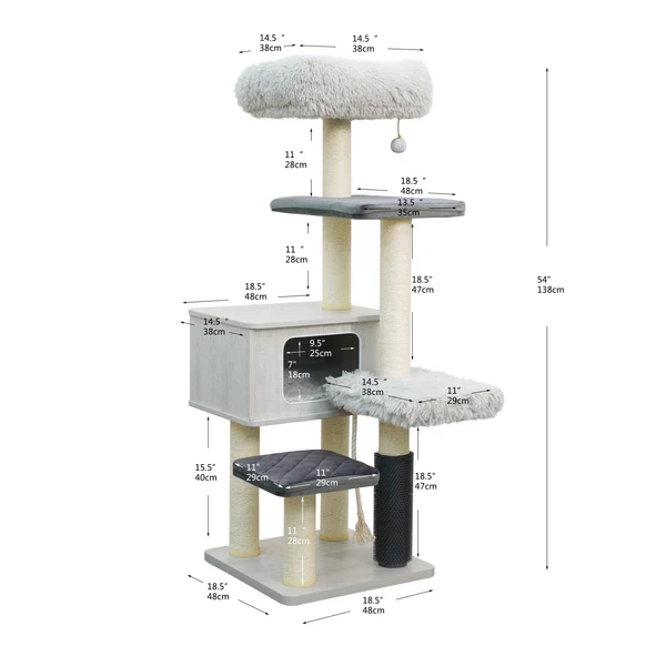 Kasio Modern and Minimalistic Cat Tree - Image 9