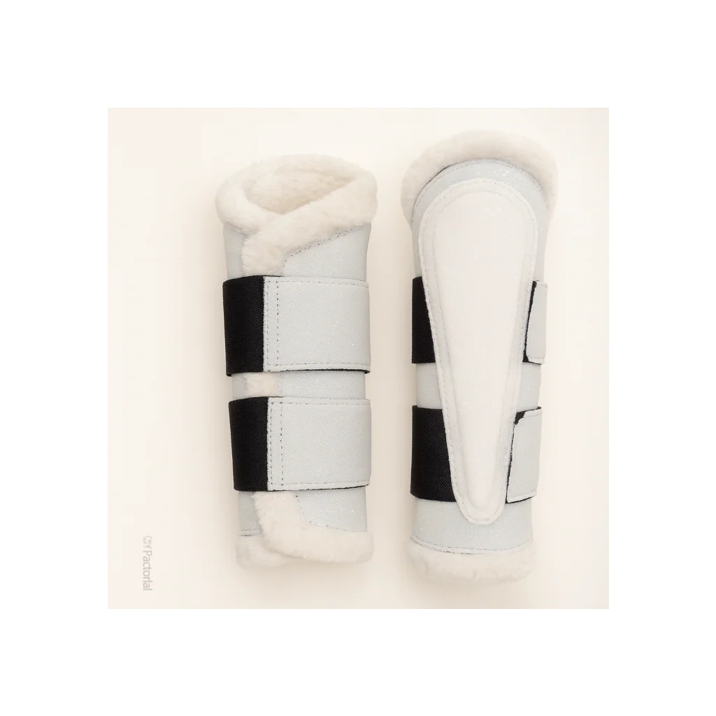 Premium Quality Cotton White Jumping Saddle Pad, Ear Bonnet & Horse Boot Set - Image 6