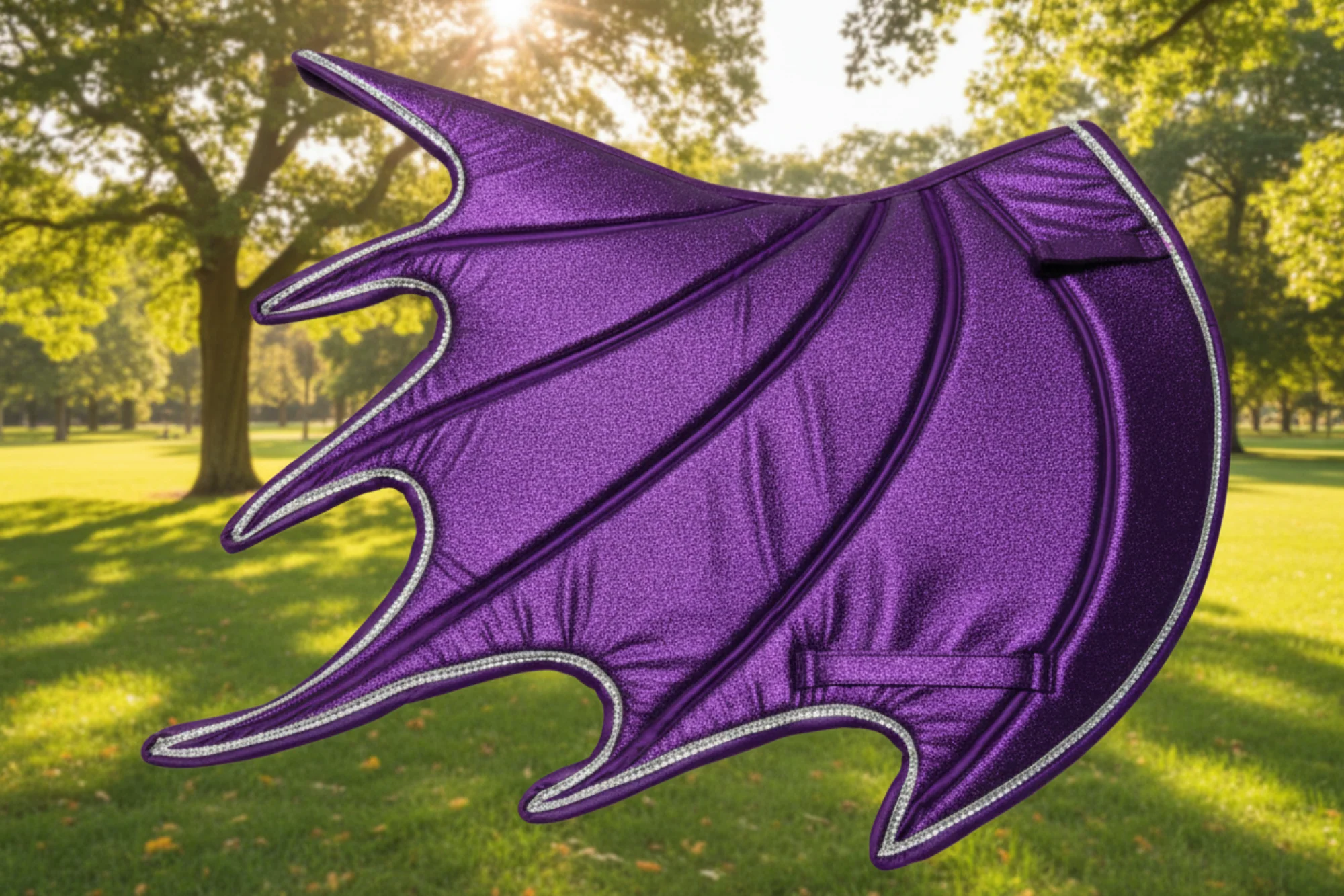 Purple Horse Dragon Saddle Pad, Ear Bonnet & Horse Boot Set - Image 6
