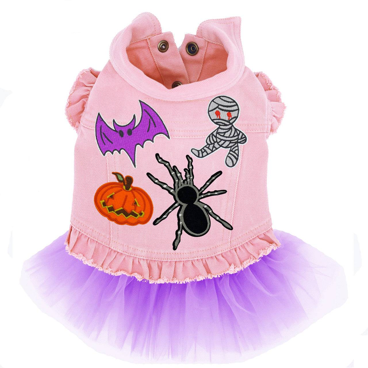 Scary Time Denim Dog Jacket - Image 5