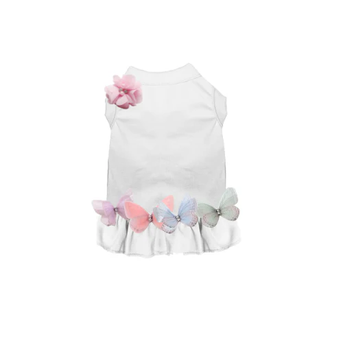 Bark 5th Ave., LLC Cotton Dog Dress - Pink/XS - Image 3