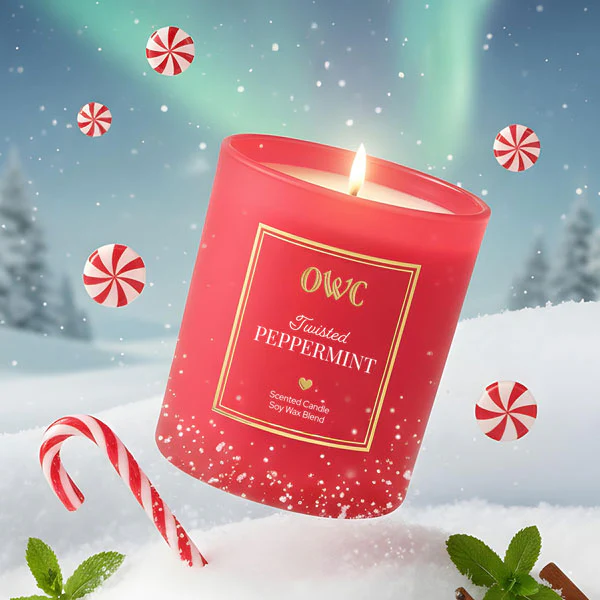 Twisted Peppermint Candle - Image 5