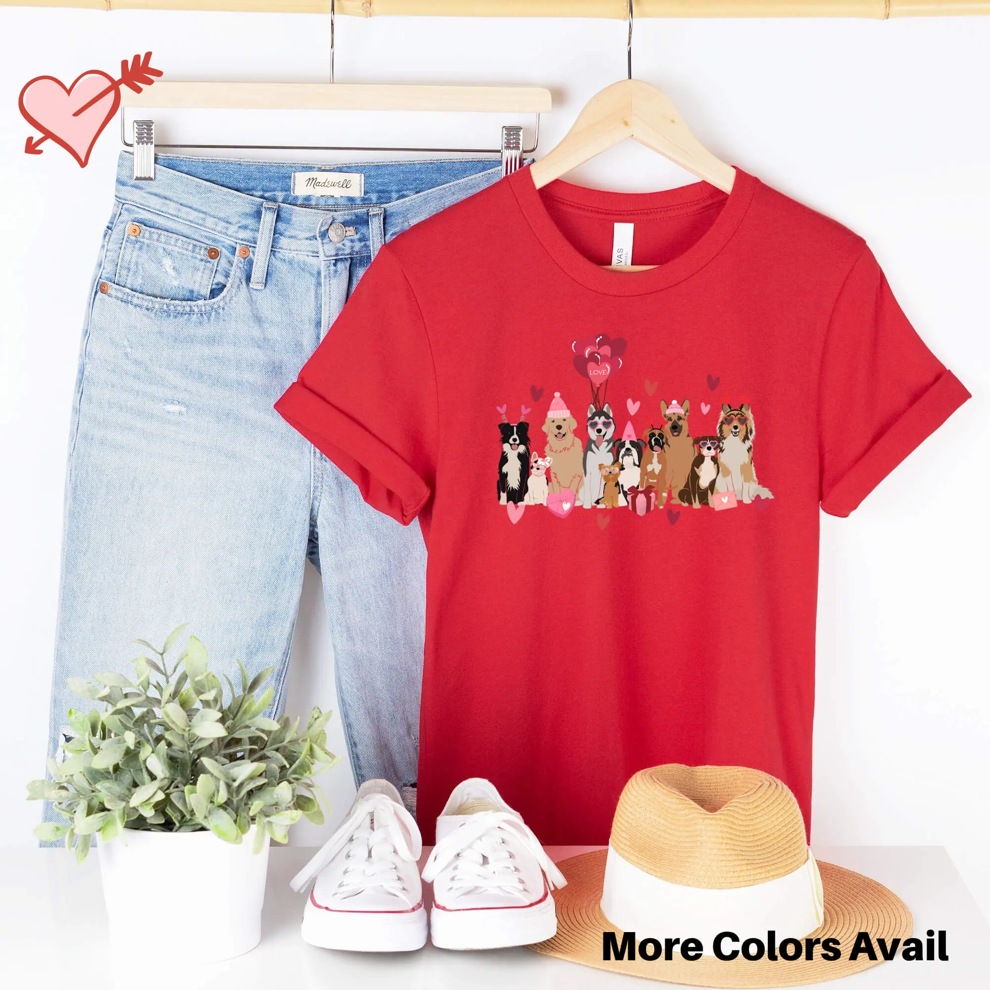 Valentine's T-Shirt with Dogs - Image 5